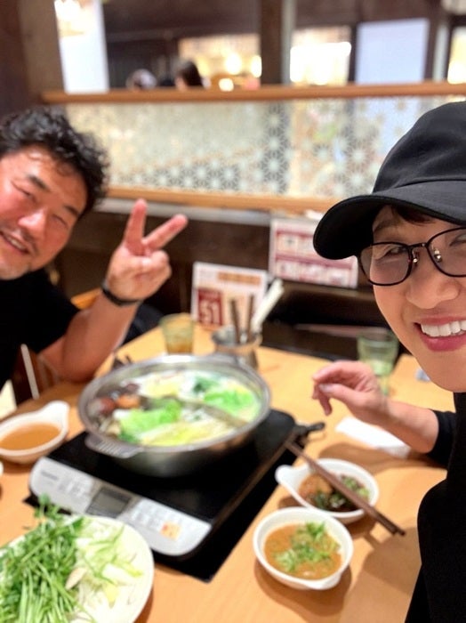 【写真・画像】 北斗晶、夫・佐々木健介と堪能したしゃぶしゃぶ食べ放題「たっぷりいただきました」 　1枚目