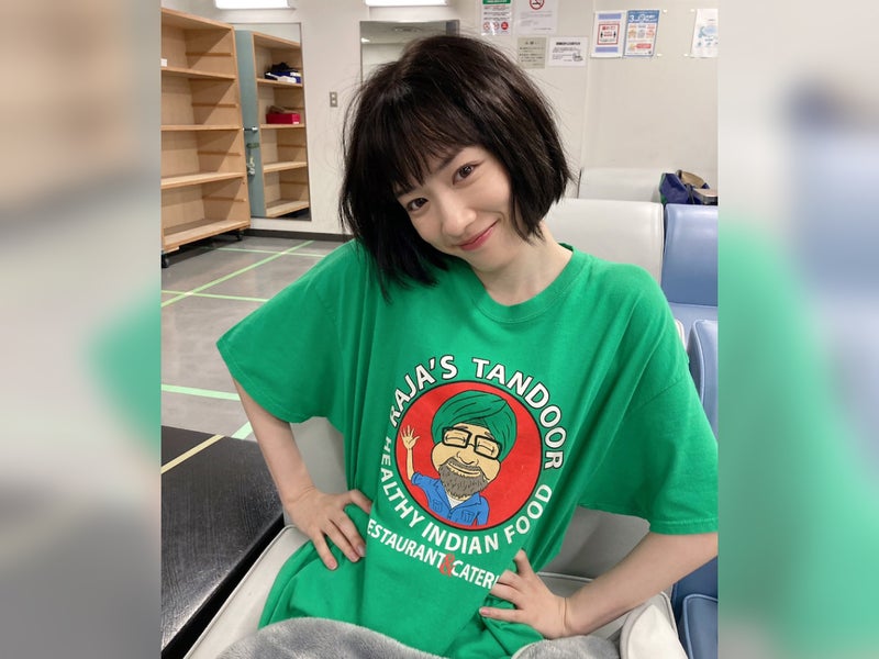 【写真】Tシャツ姿の永野芽郁さん