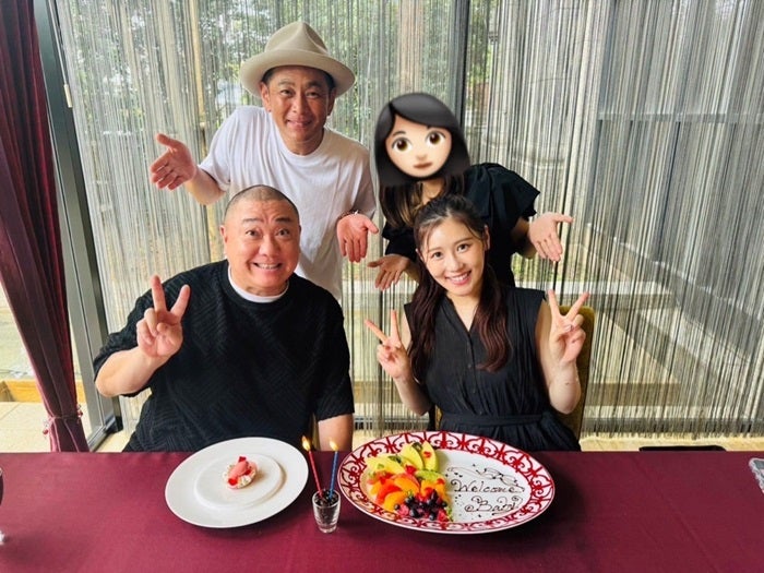 【写真・画像】 山本圭壱、ココリコ・遠藤夫妻と外食したことを報告「未姫さんの第一子妊娠安定期にもなったとゆうことで」 　1枚目