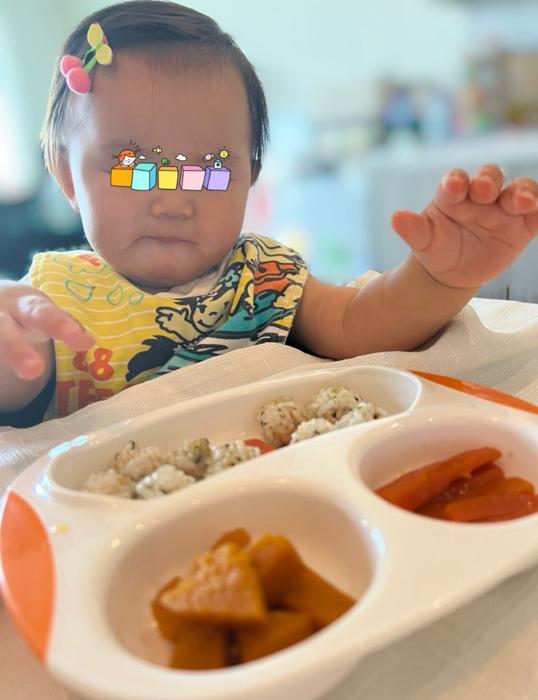 【写真・画像】 北斗晶の義娘・凛、生後11か月を迎えた娘が“めちゃくちゃ”食べた朝食「おめでとう」「すくすく育ってますね」の声 　1枚目
