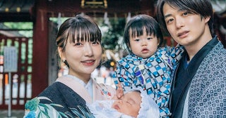 あいのり・桃、お宮参りでの家族ショットを公開「癒されました」「幸せが溢れてます」の声