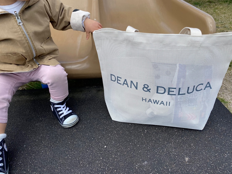 【写真】DEAN & DELUCAの「メッシュトートバッグ」ベージュ