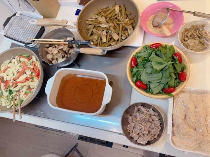 【写真・画像】 辻希美、バタバタしていた日の夕食を公開「土曜授業があり学校送り出し」 　1枚目