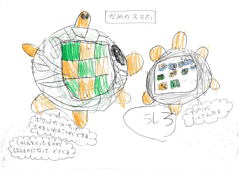 かおるこさんの息子(みなとくん)の理想のスマホのイラスト