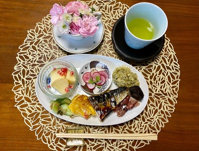 【写真・画像】 田中健、西田敏行さんへ用意した朝食「沢山話しながらの朝飯です」 　1枚目