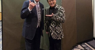 高橋英樹、クリスマスディナーショーの後に訪ねた人物と2ショット「いつもながらに楽しいお喋り」