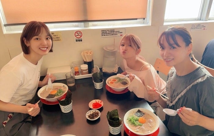 【写真・画像】 保田圭、矢口真里らと佐賀ラーメンを堪能「めっちゃくちゃ美味しかった」 　1枚目
