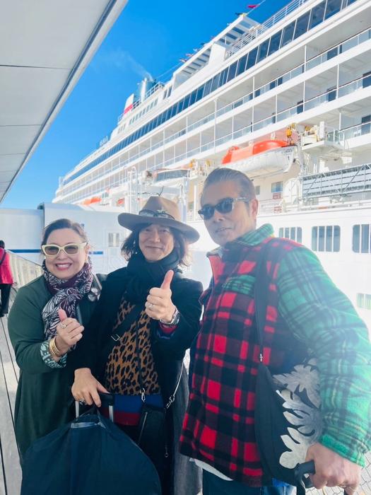 【写真・画像】 ダイアモンド☆ユカイ、キャシー中島らとともに豪華客船に乗船「錚々たる顔ぶれが集まって」 　1枚目