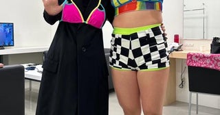 研ナオコ、フワちゃんとの2ショットを公開「スポブラ持ってきたので、着けてみました」