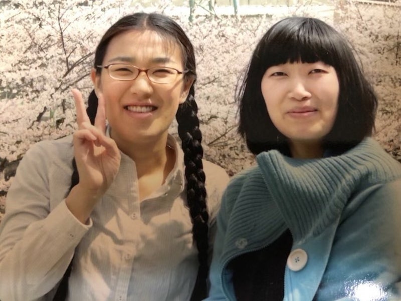 芸人としてテレビに出始めたころのコンビ・たんぽぽの写真