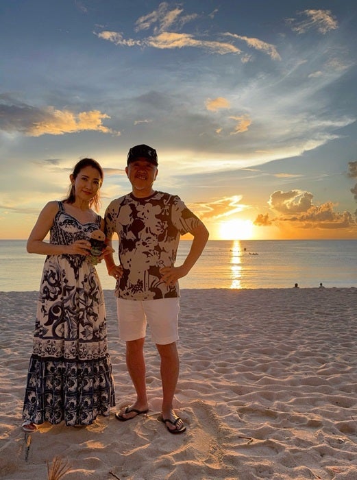 【写真・画像】 江口ともみ、夫・つまみ枝豆と記念日旅行でグアムを満喫「あっという間の29年」 　1枚目