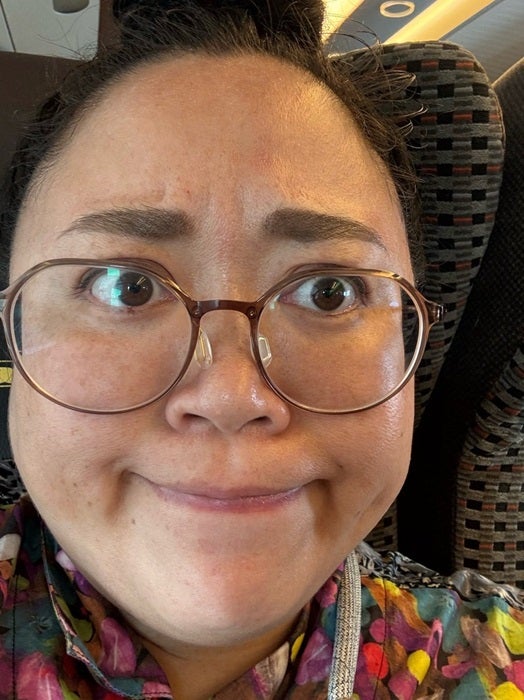 【写真・画像】 ニッチェ・江上、ロケ後に乗った新幹線で缶詰め状態を報告「いつ運転再開するかまだ分からないようで」 　1枚目