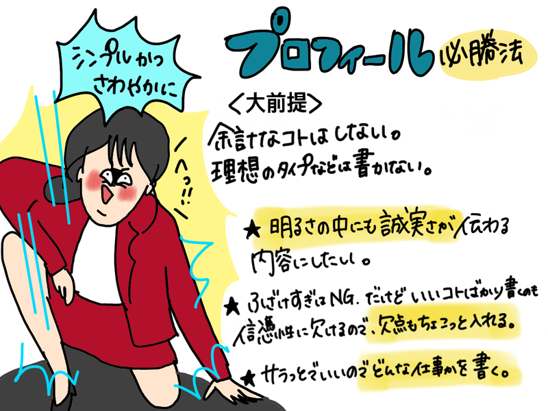 [イラスト]プロフィール必勝法