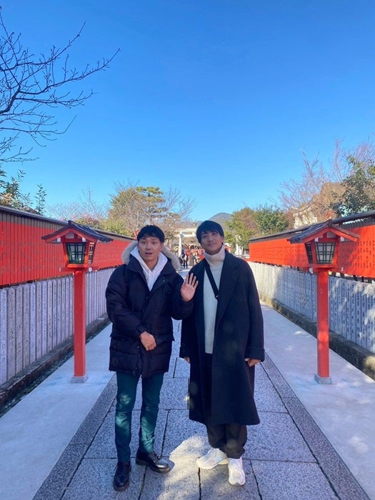 【写真・画像】 渡辺裕太、京都府の神社で遭遇した人物を明かす「すごい偶然」「気の合うお二人」の声 　1枚目