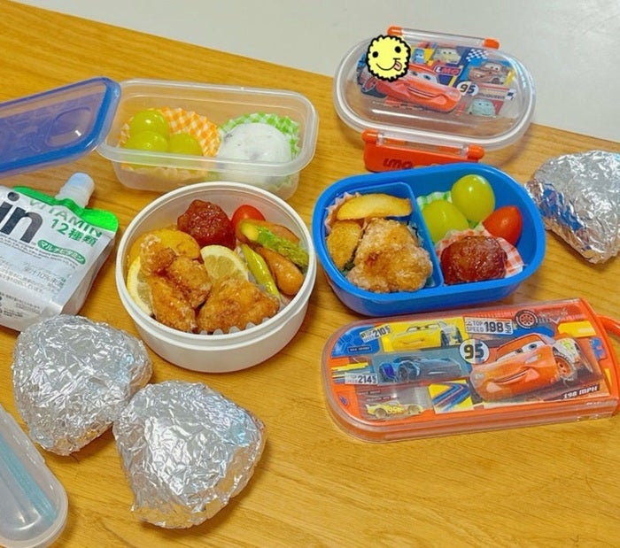 【写真・画像】 小倉優子、子ども達に人気の唐揚げ弁当を公開「今日は二人分でした」 　1枚目