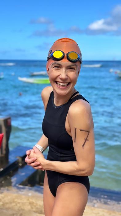 【写真・画像】 リサ・ステッグマイヤー、水着姿を公開しレースに参加したことを報告「最後まで泳ぎきって」 　1枚目